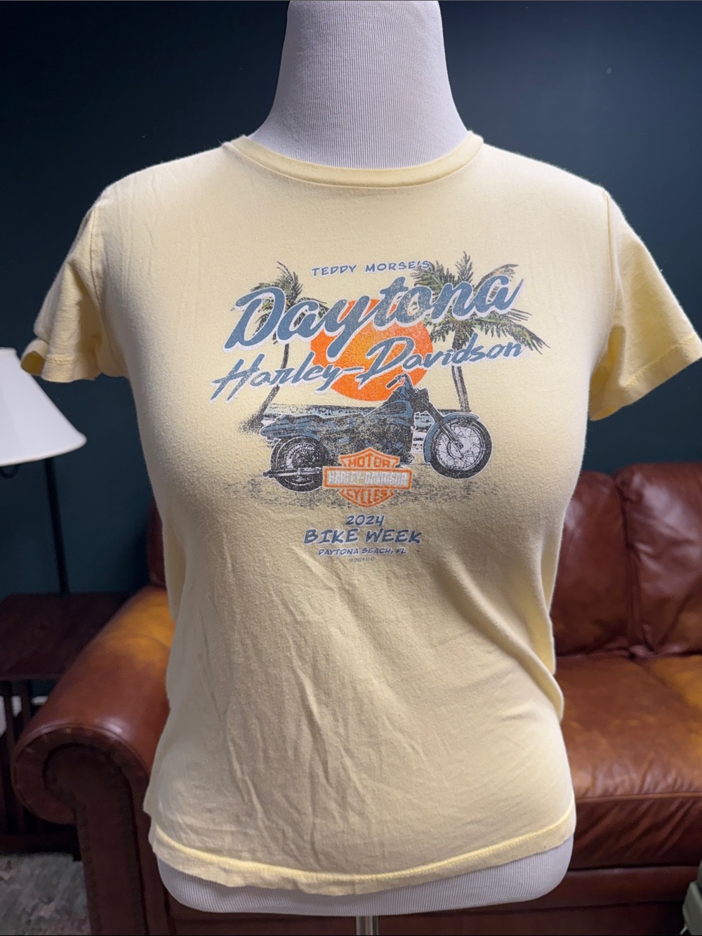 Harley-Davidson Yellow Daytona Bike Week Graphic Tee